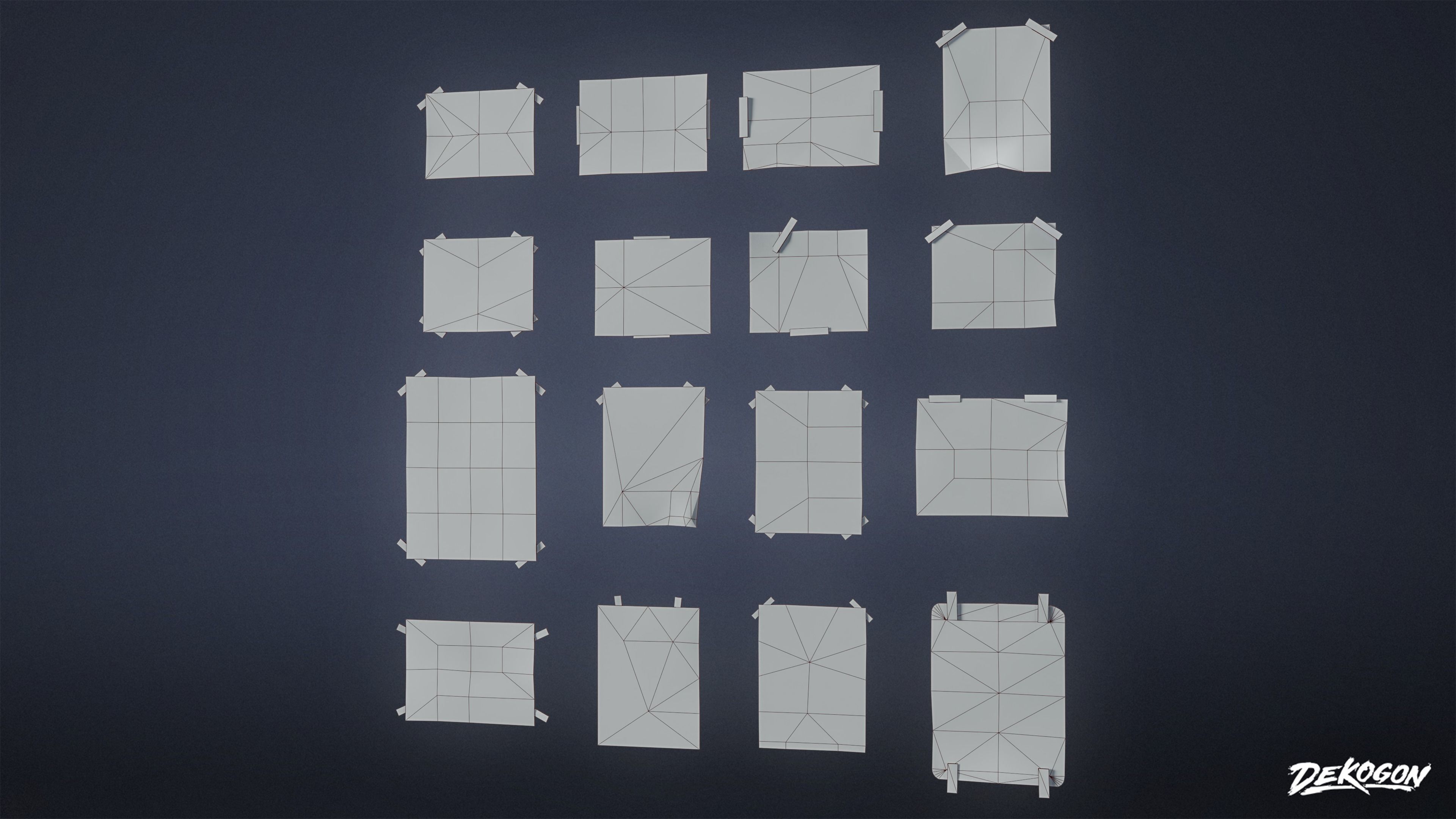 SIGNAGE - Signs General Set 01 - LOW POLY AND NANITE Low-poly 3D model_1