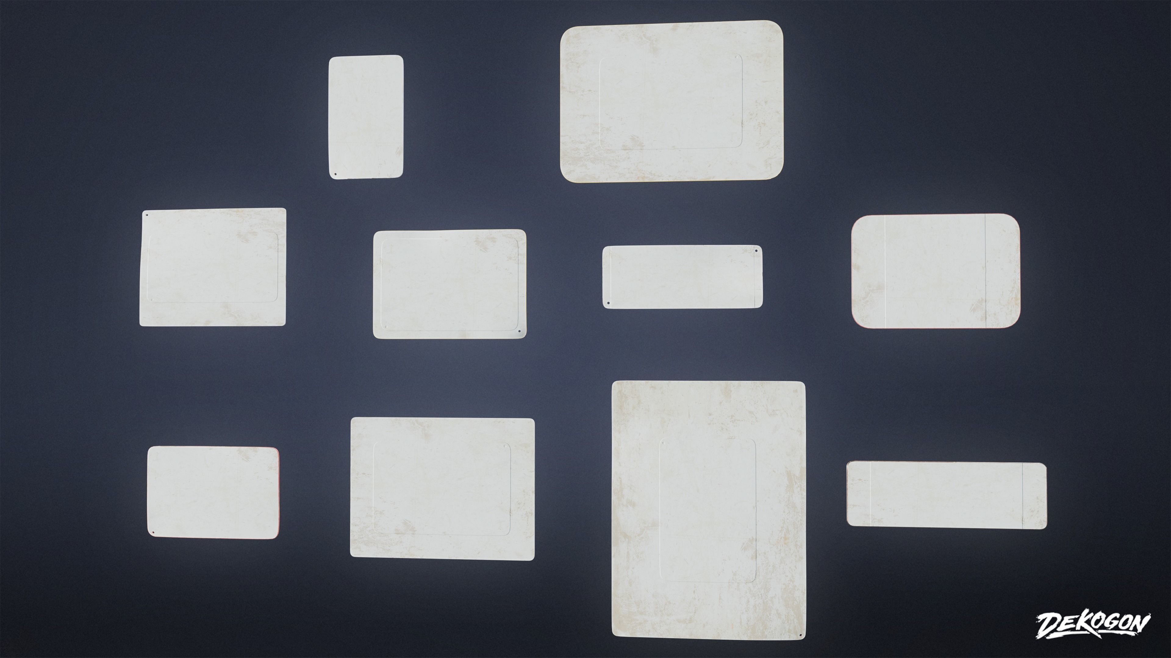 SIGNAGE - Sign Set 09 - LOW POLY AND NANITE Low-poly 3D model_13