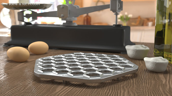 Hexagon Dumplings Maker Mold 3D model 2