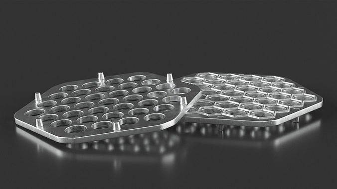 Hexagon Dumplings Maker Mold 3D model 3