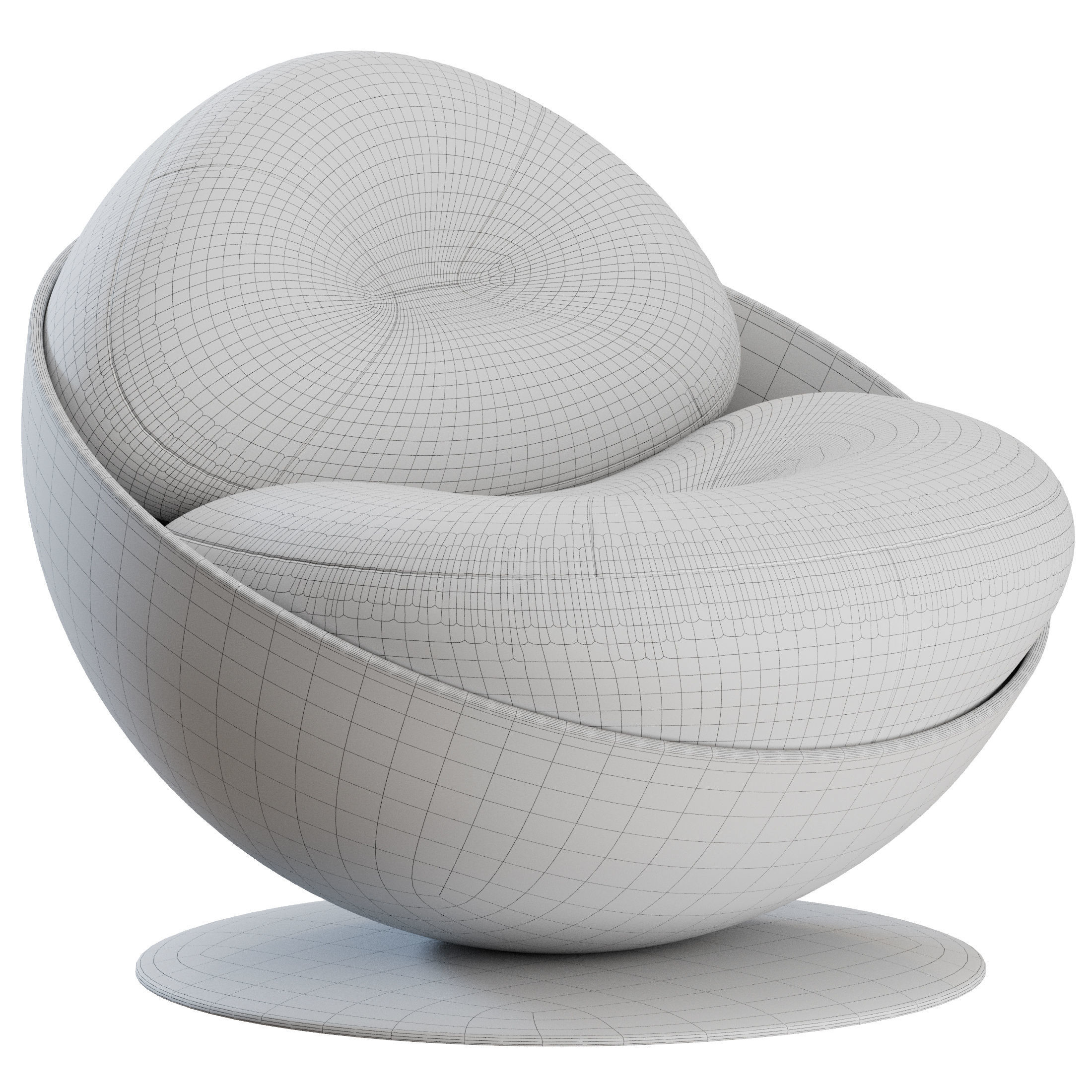 Esfera Lounge Armchair by Espasso 3D model_2