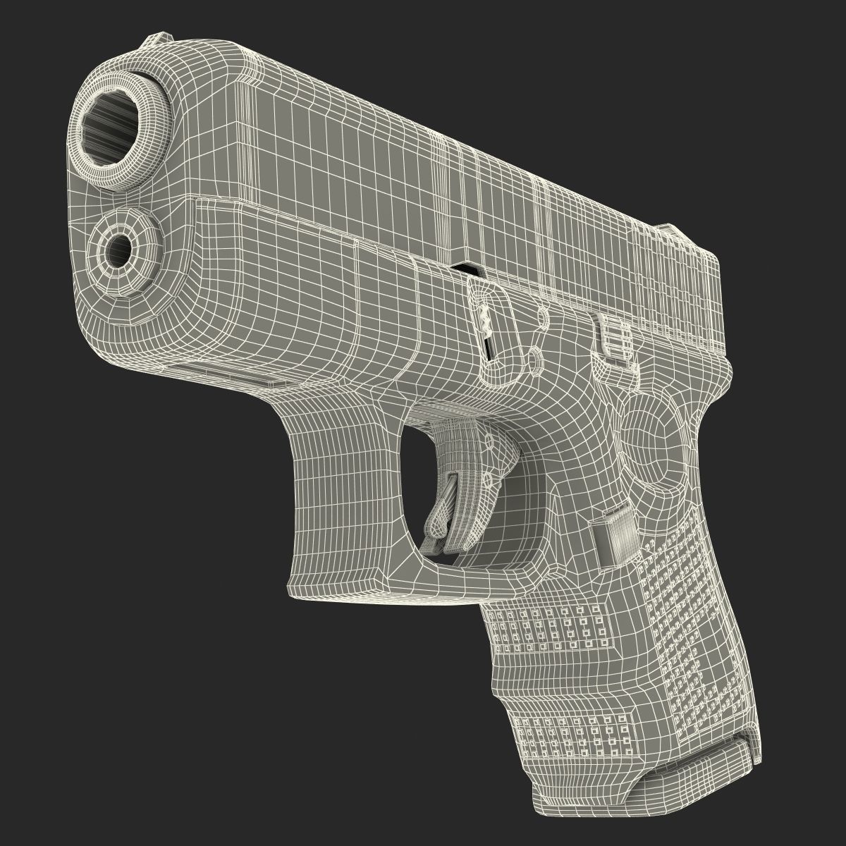 Glock 26 Black 3D model_44