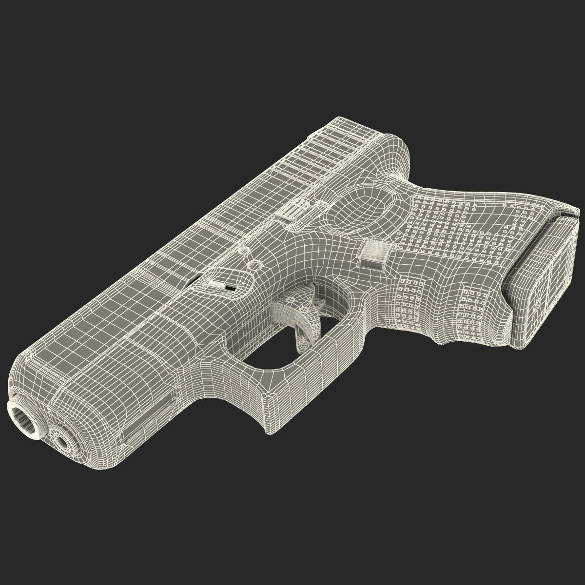 Glock 26 Black 3D model_36