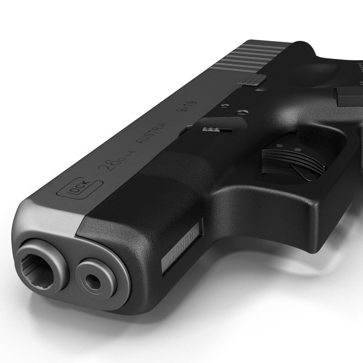 Glock 26 Black 3D model_14