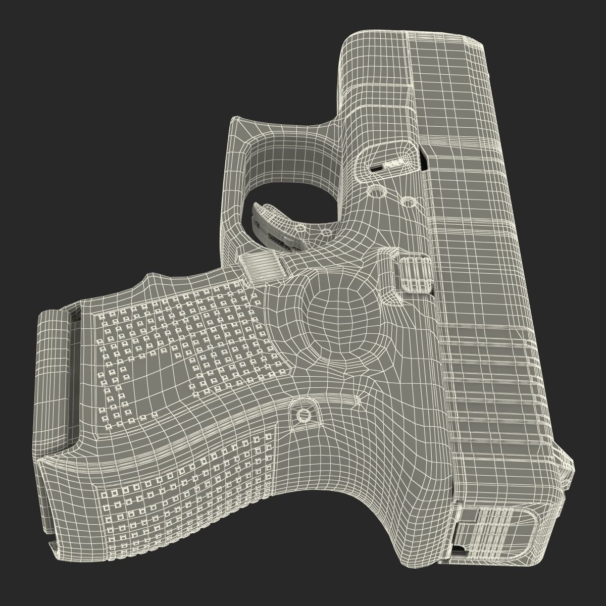 Glock 26 Black 3D model_34