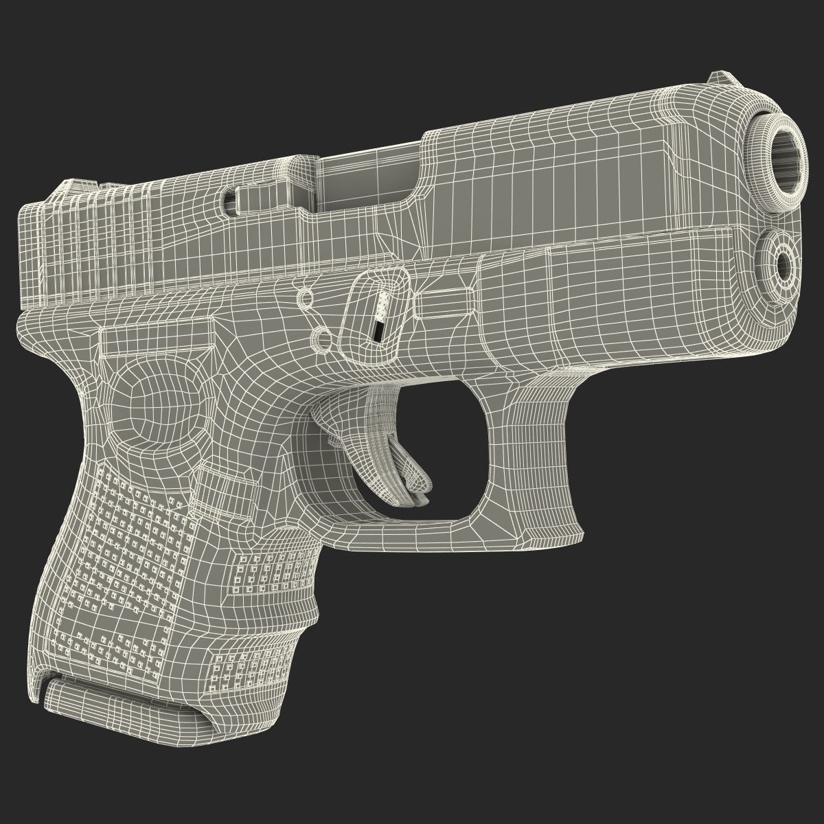 Glock 26 Black 3D model_42