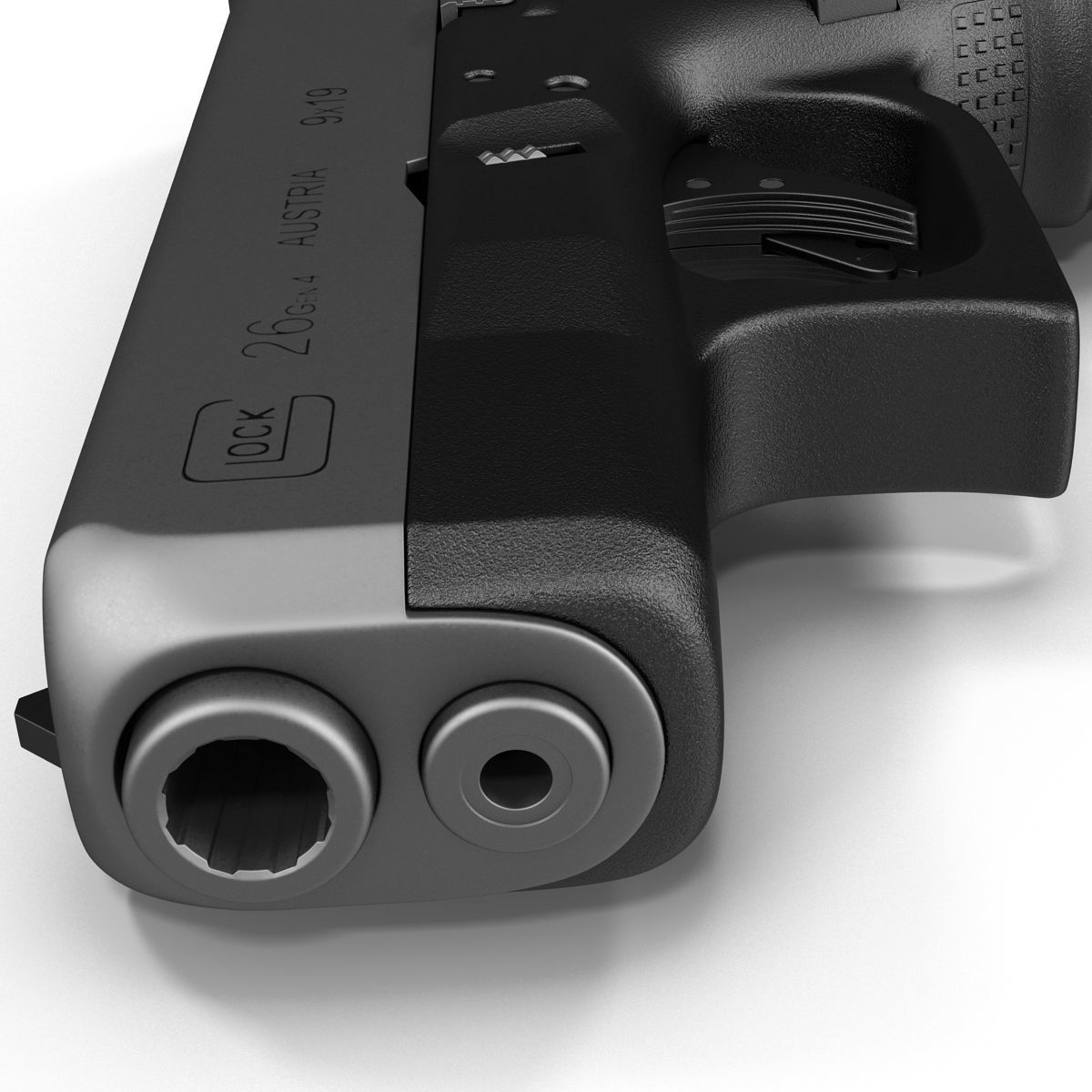 Glock 26 Black 3D model_15