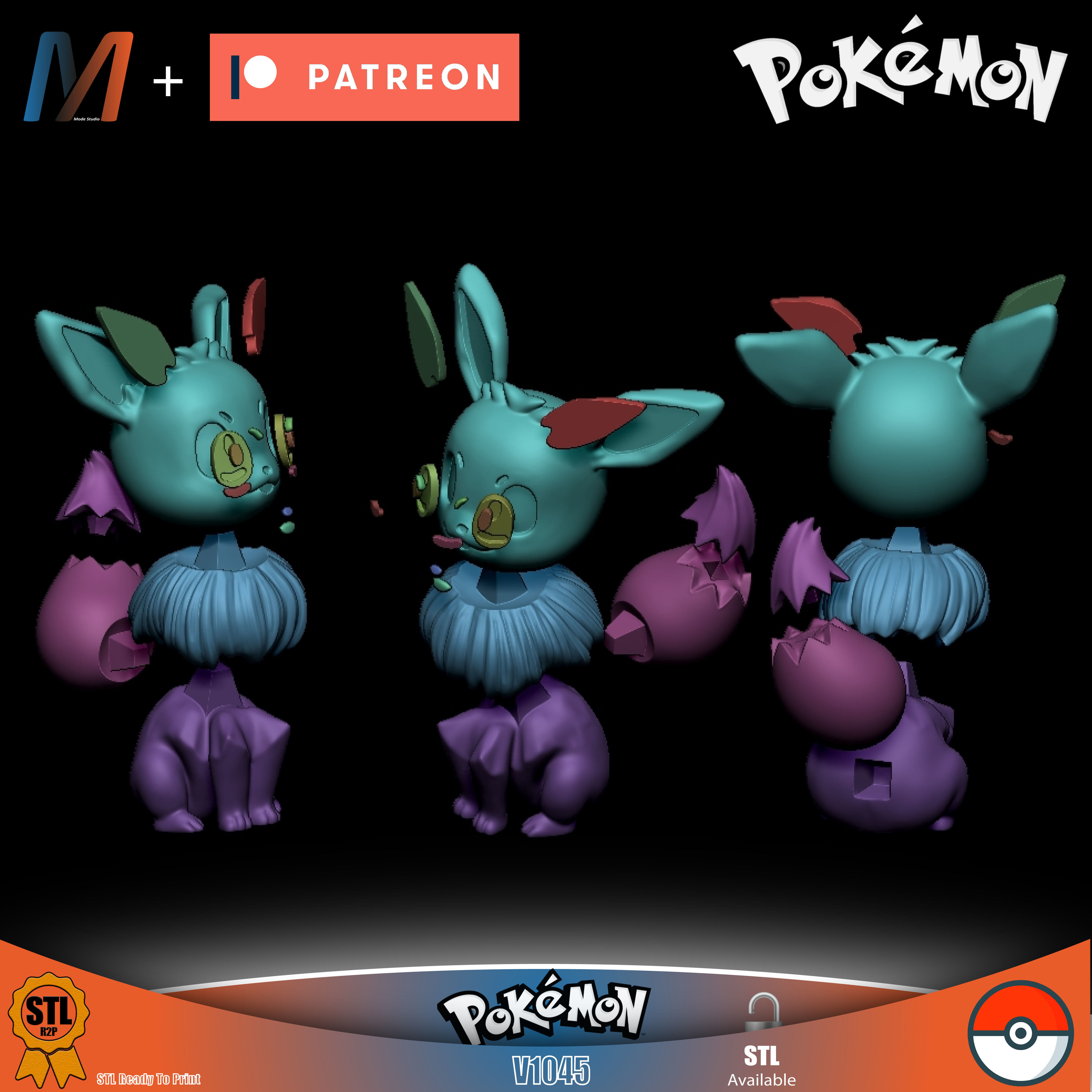 PX7V1062 POKEMON PACK 7 3D print model_4