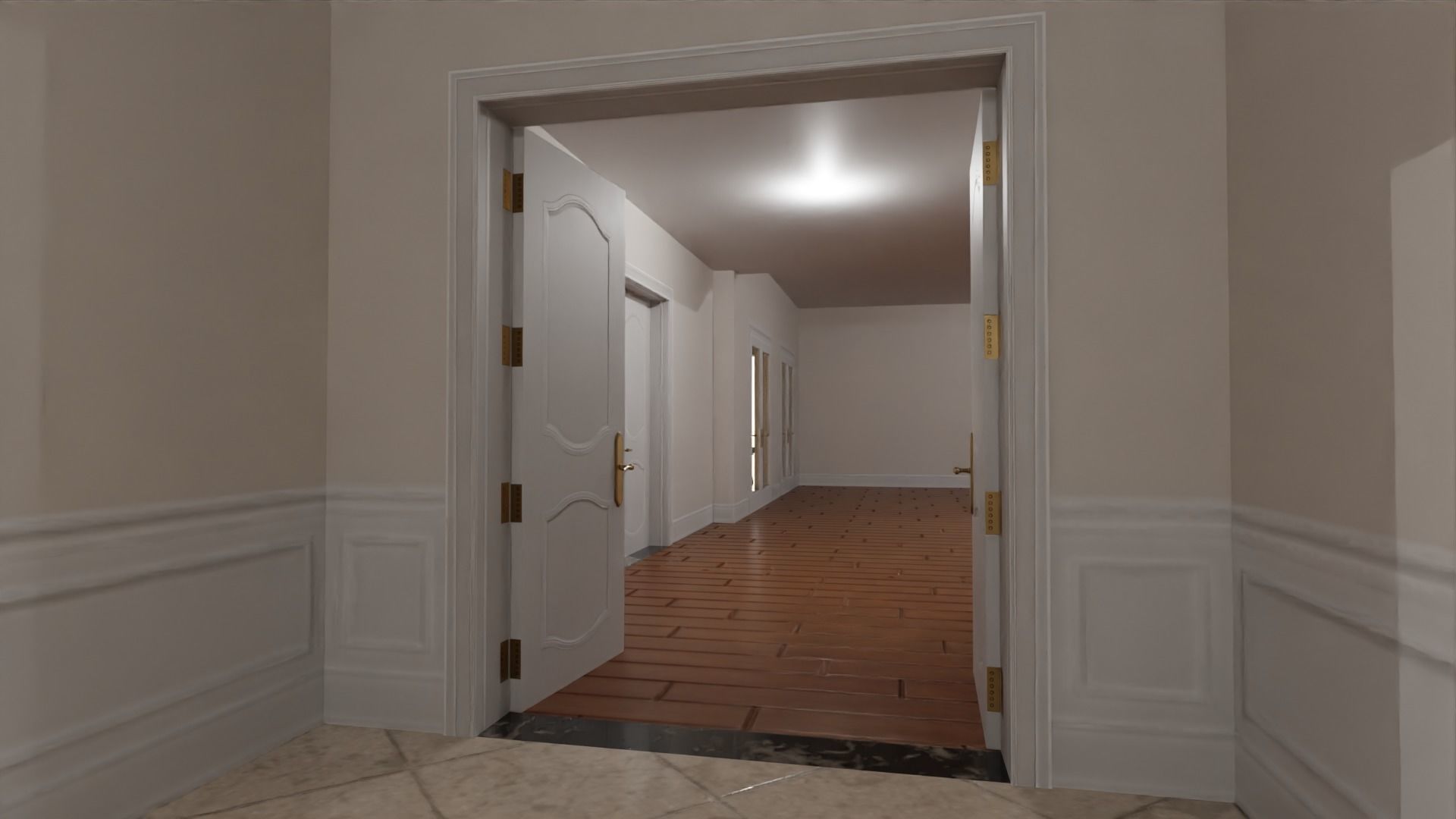 Mega Mansion Low-poly 3D model_33