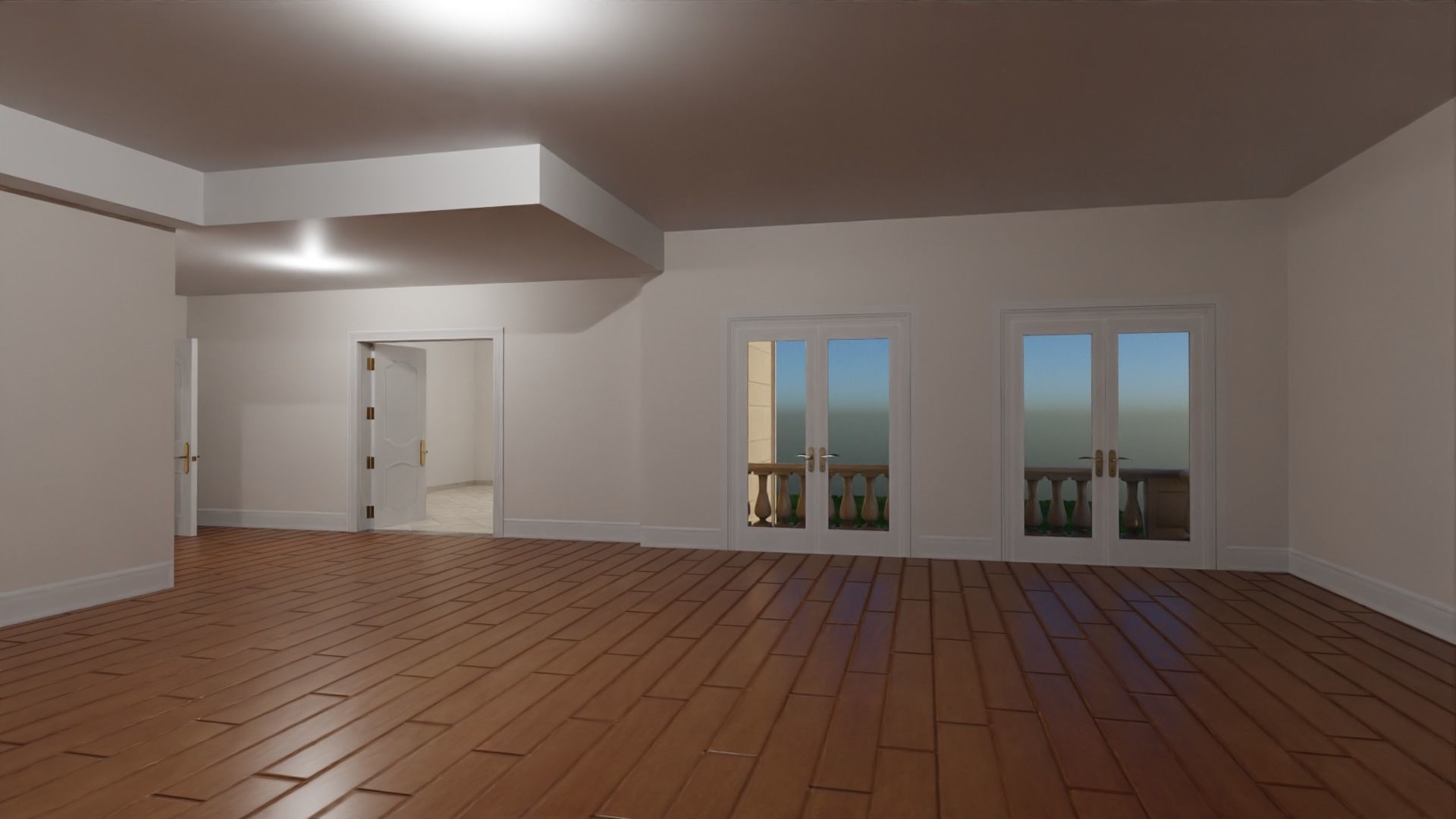 Mega Mansion Low-poly 3D model_35