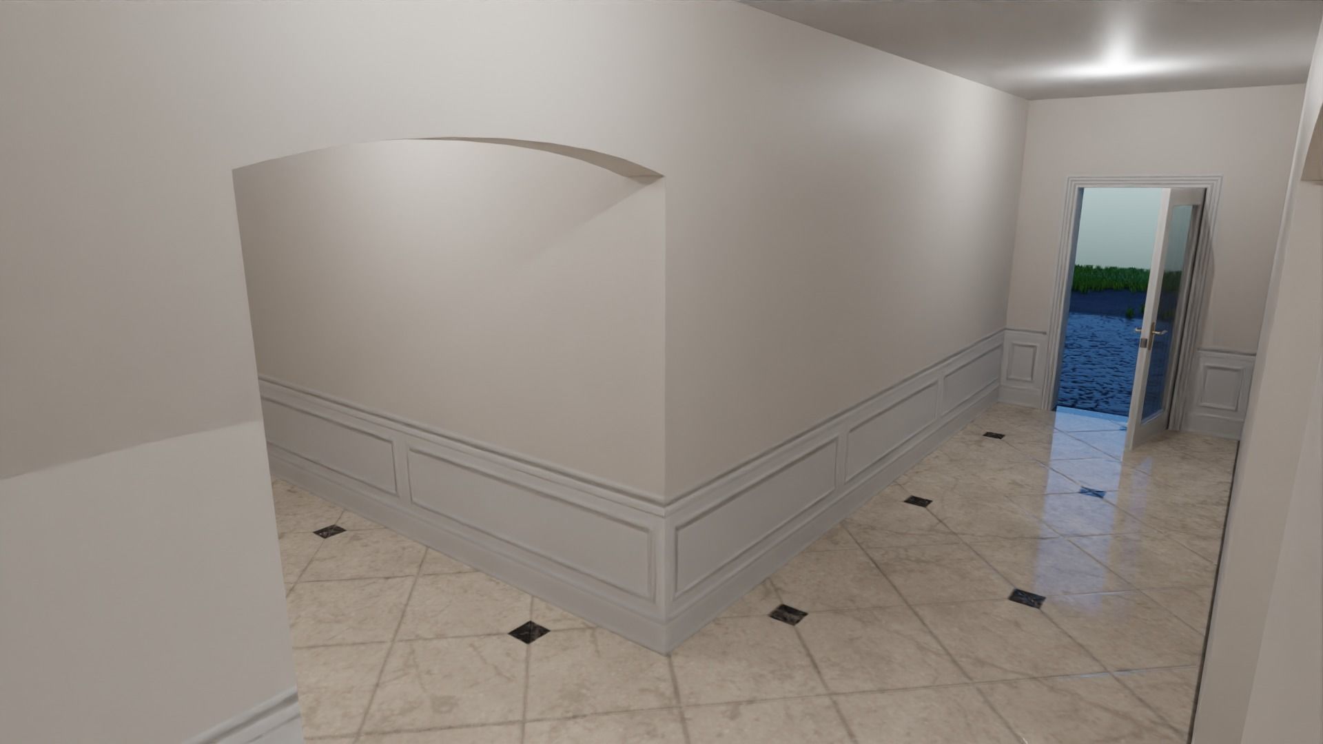 Mega Mansion Low-poly 3D model_21
