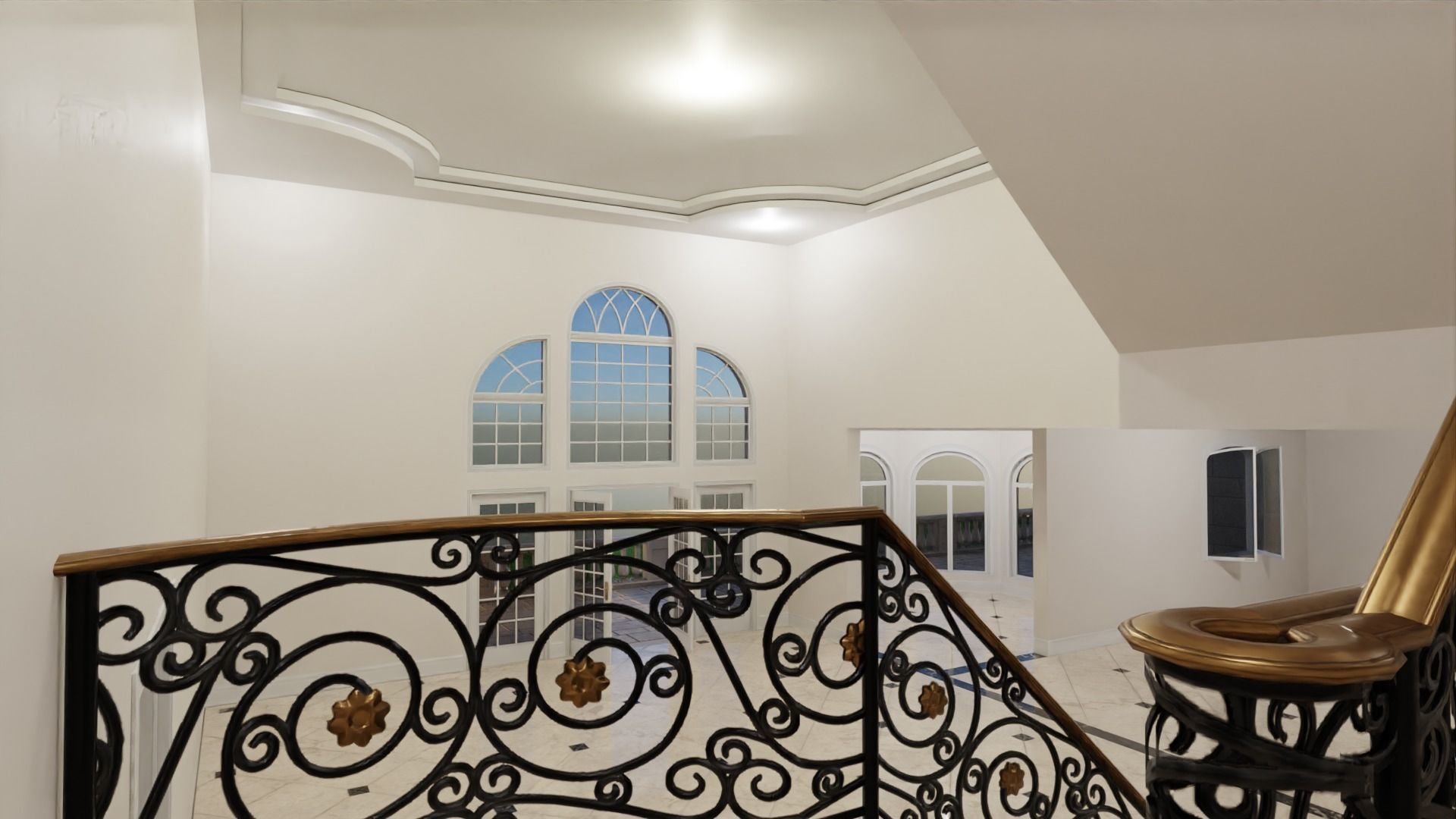 Mega Mansion Low-poly 3D model_19