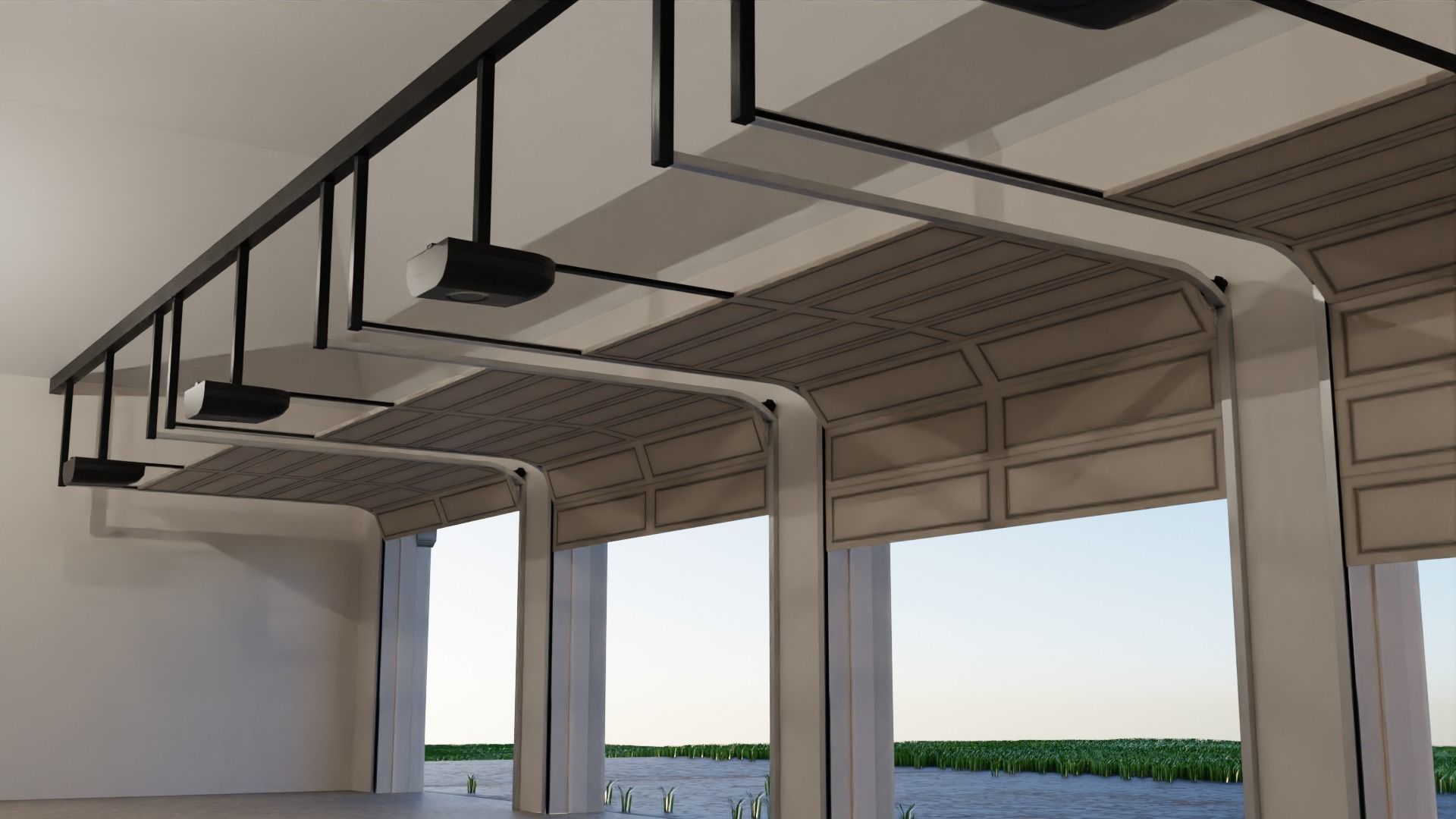 Mega Mansion Low-poly 3D model_11