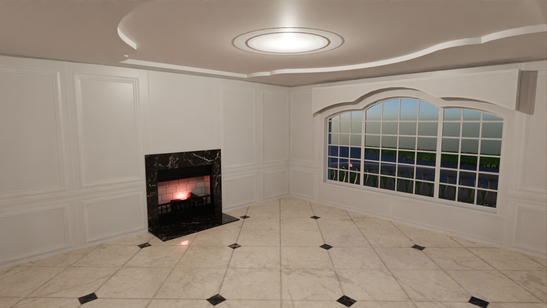 Mega Mansion Low-poly 3D model_31