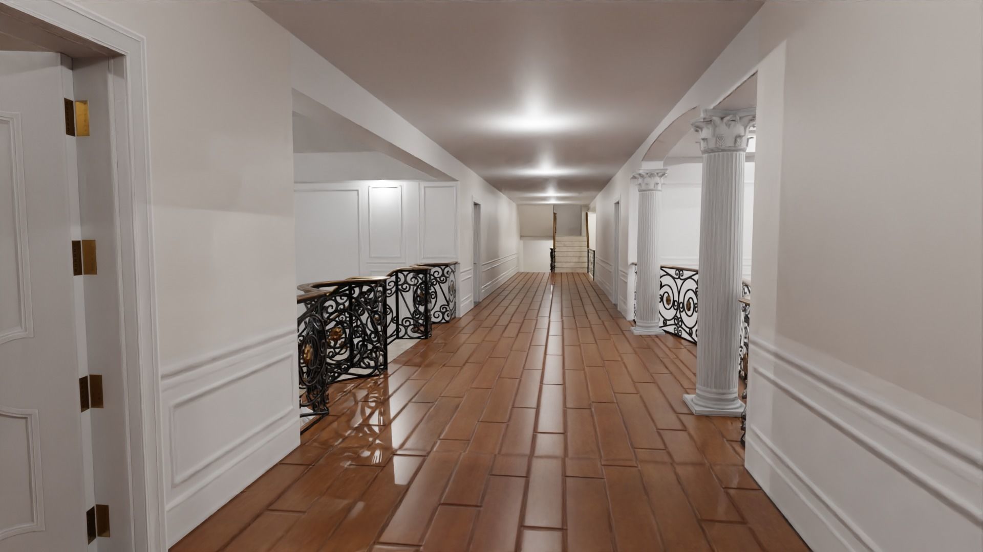 Mega Mansion Low-poly 3D model_39