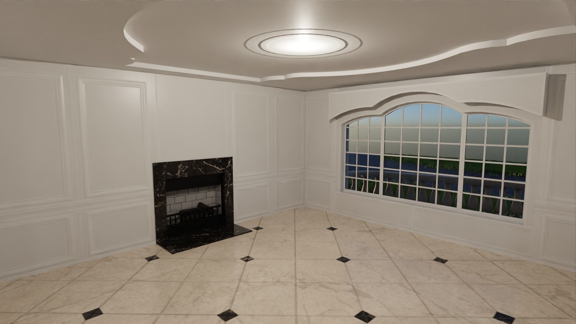 Mega Mansion Low-poly 3D model_30