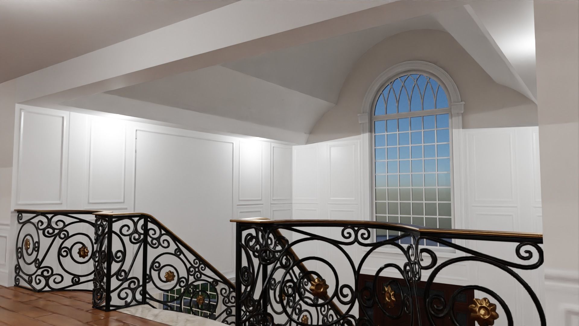 Mega Mansion Low-poly 3D model_27