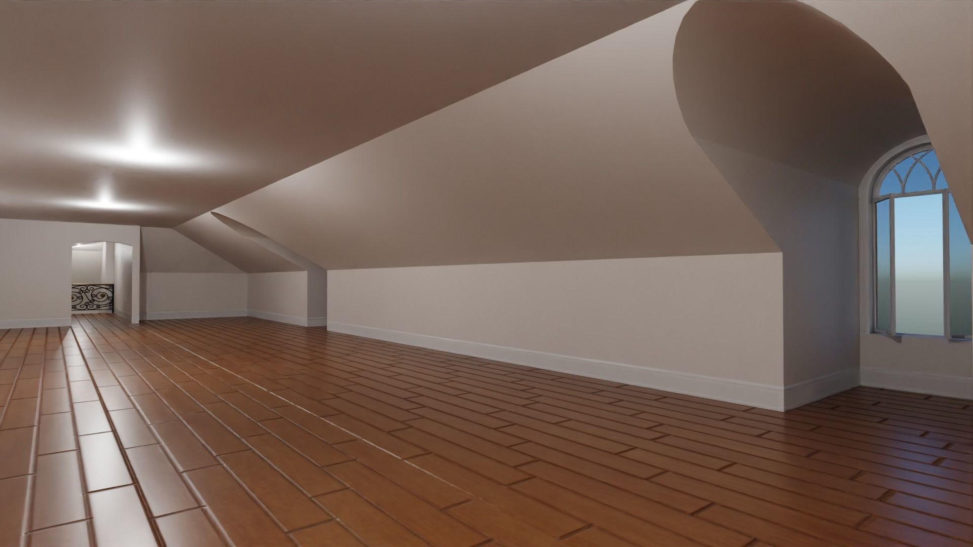 Mega Mansion Low-poly 3D model_41