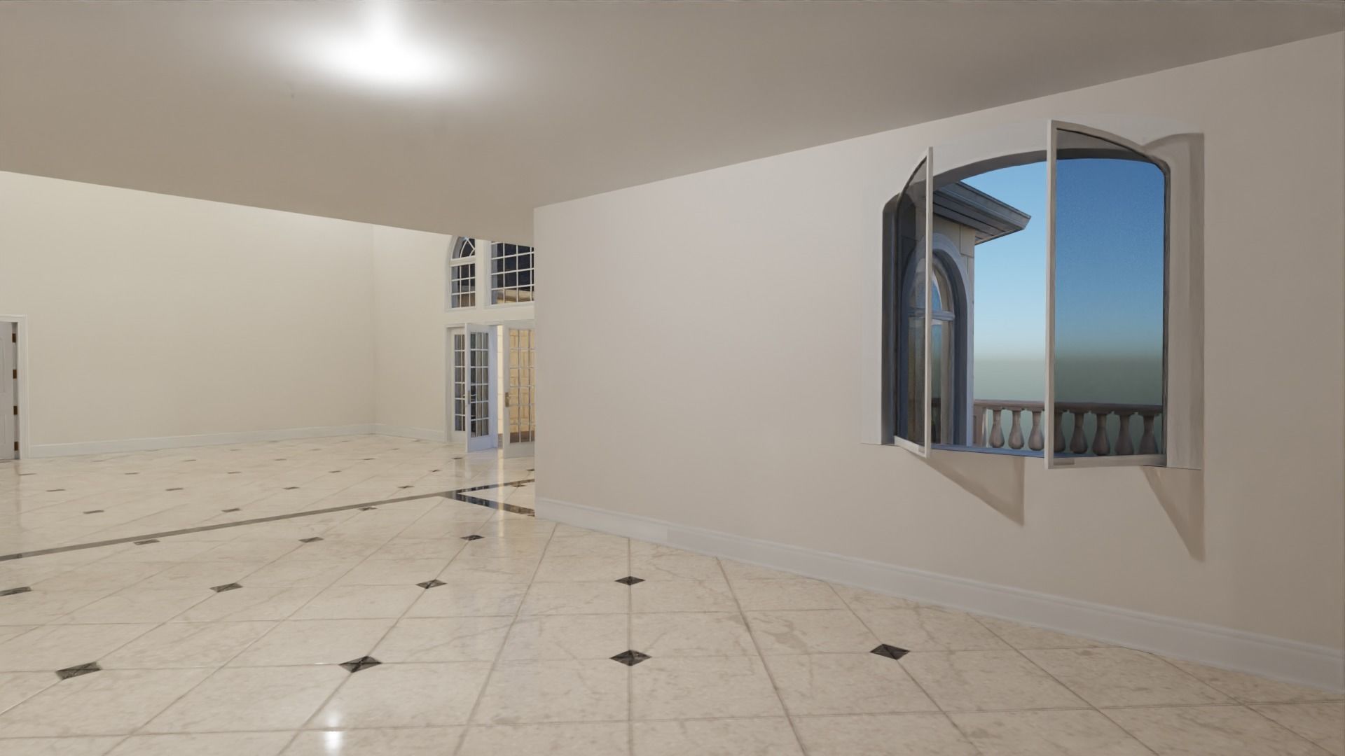 Mega Mansion Low-poly 3D model_42