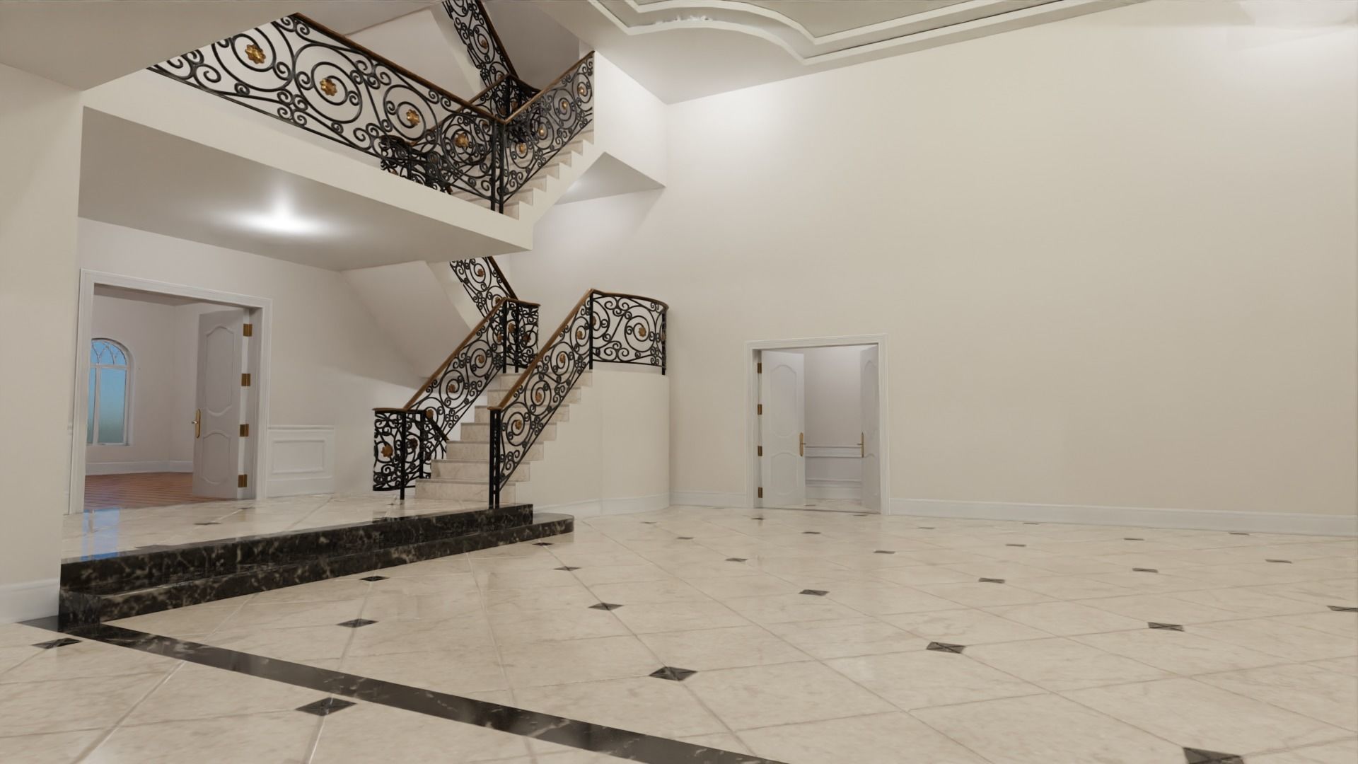 Mega Mansion Low-poly 3D model_20