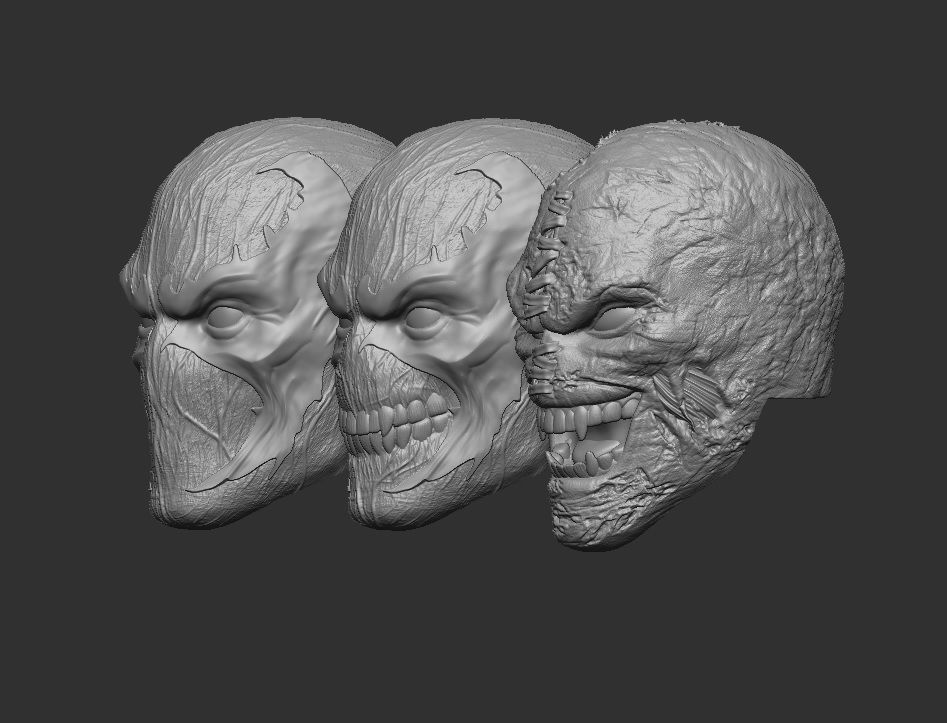 Spawn Headsculpt for Action Figures 3D print model_2