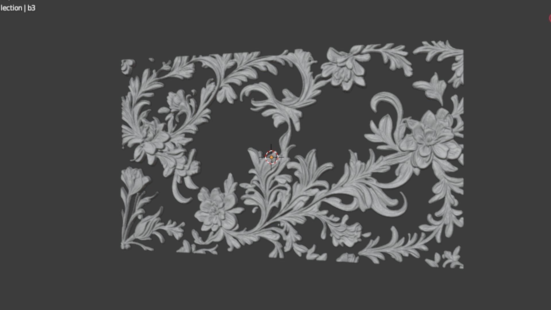 Decorative Ceiling 020 3D print model_5