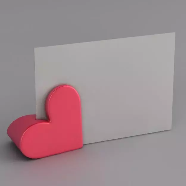 Heart Place Name Holder Free 3D print model_0