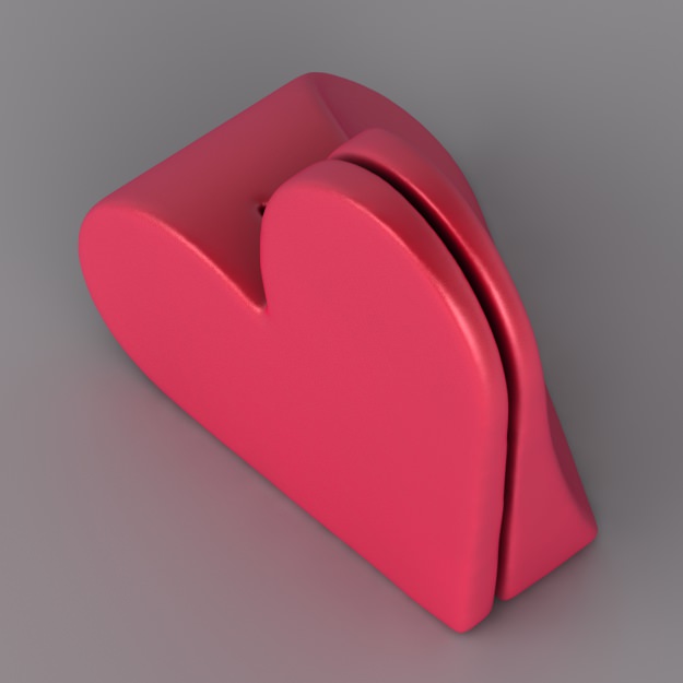 Heart Place Name Holder Free 3D print model_3