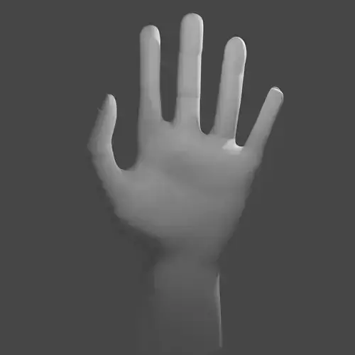 Stylized Hand Low Poly