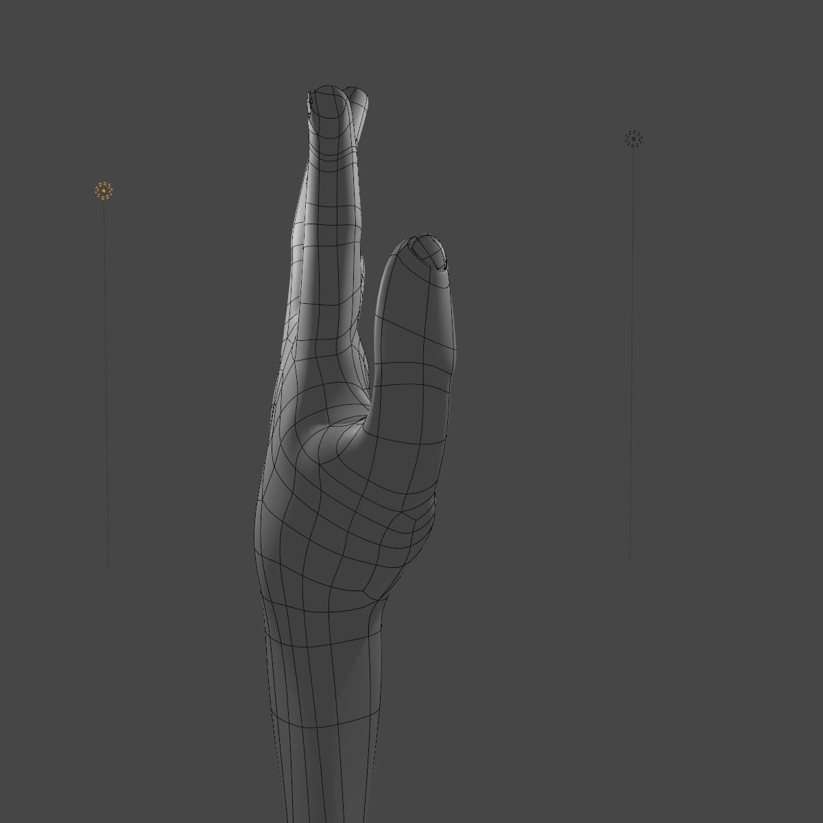 Stylized Hand Low Poly Free low-poly 3D model_2