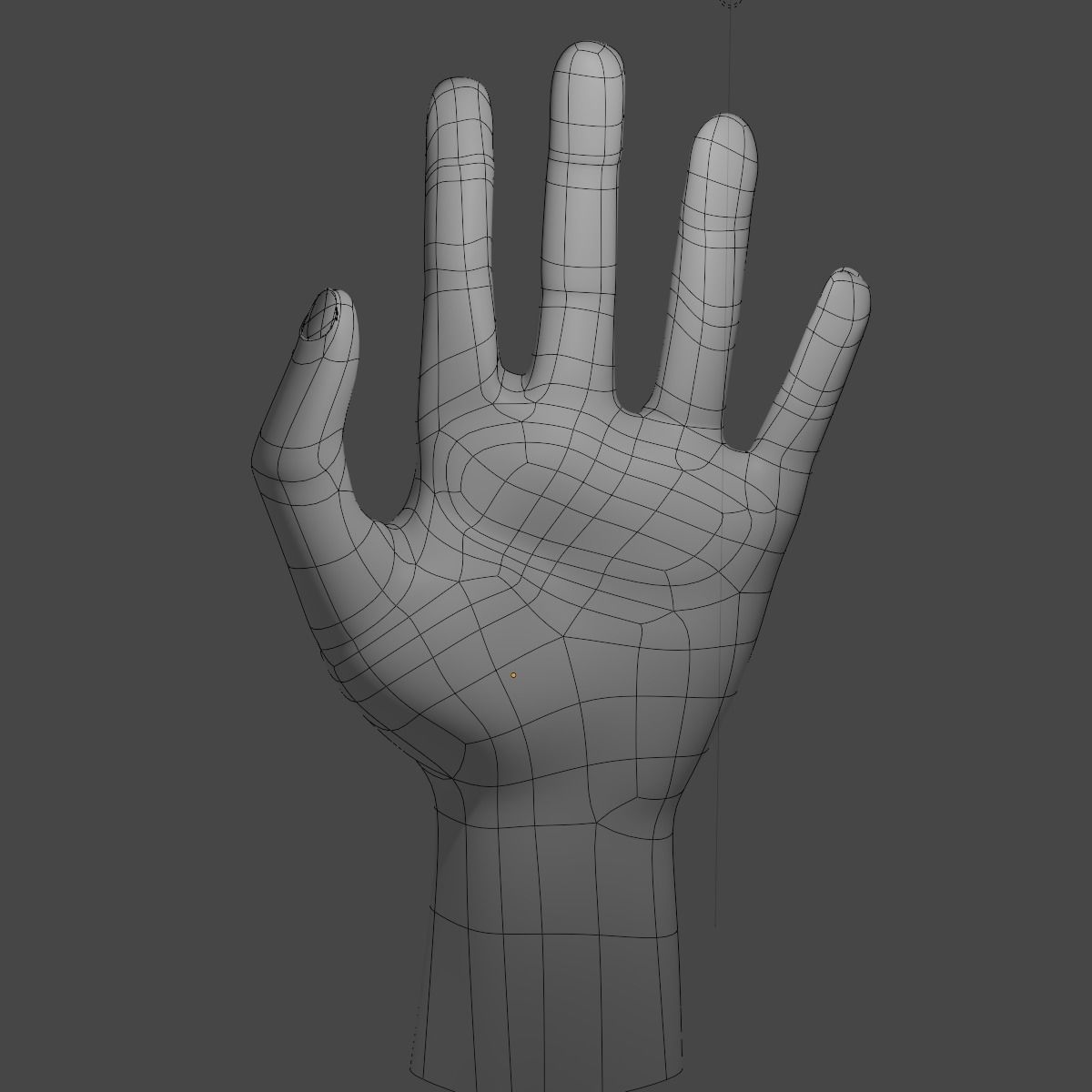 Stylized Hand Low Poly Free low-poly 3D model_1