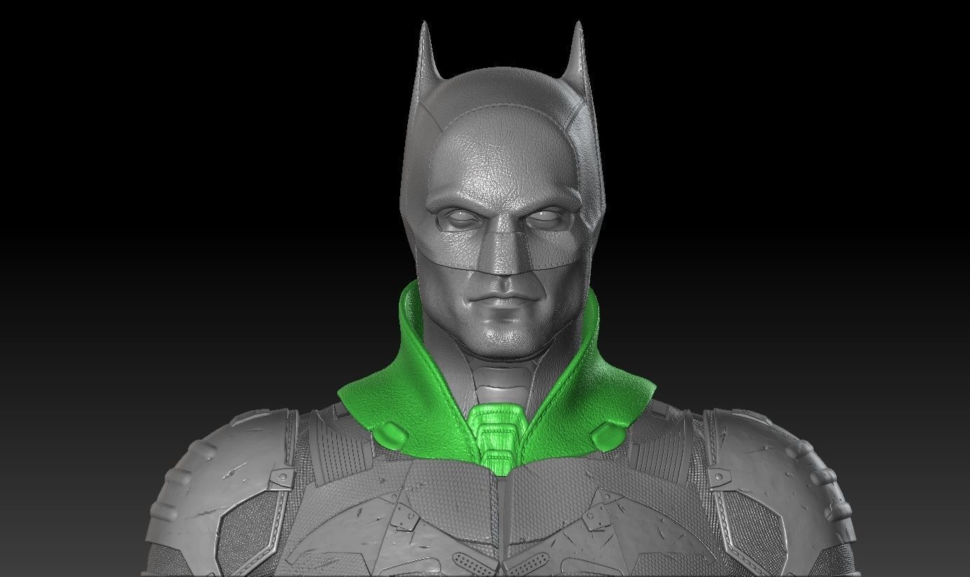 Hot Toys The Batman Neck Collar 3D print model_4