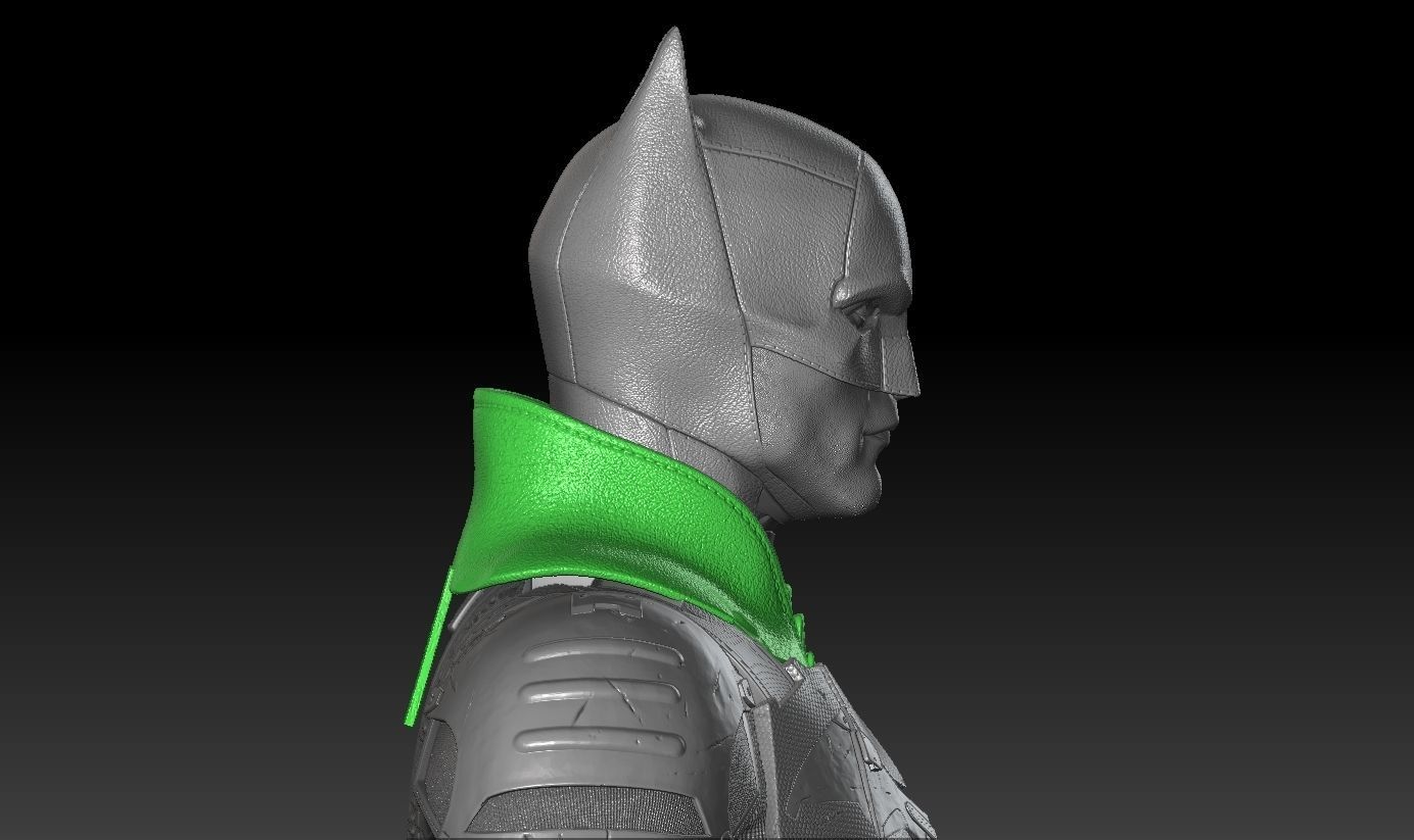 Hot Toys The Batman Neck Collar 3D print model_5