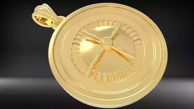 Roulette Wheel Pendant Necklace Charm Gambling Casino Lover Gift 3D print model