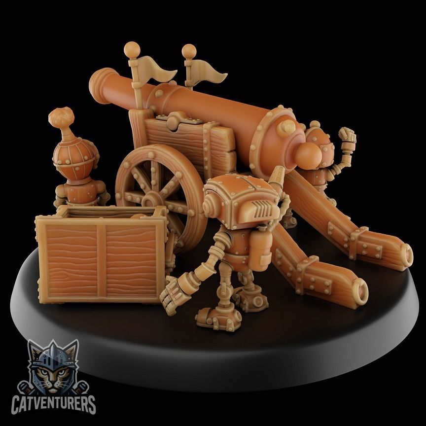 Dumbot Artillery 3D print model_2