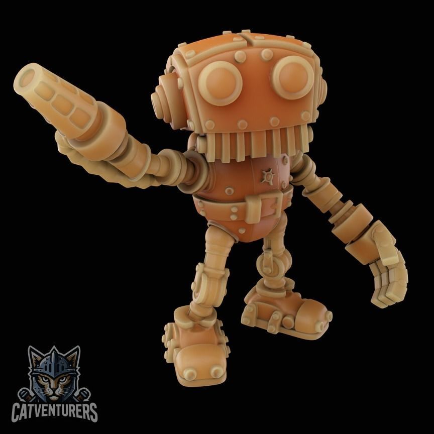 Dumbot Artillery 3D print model_5