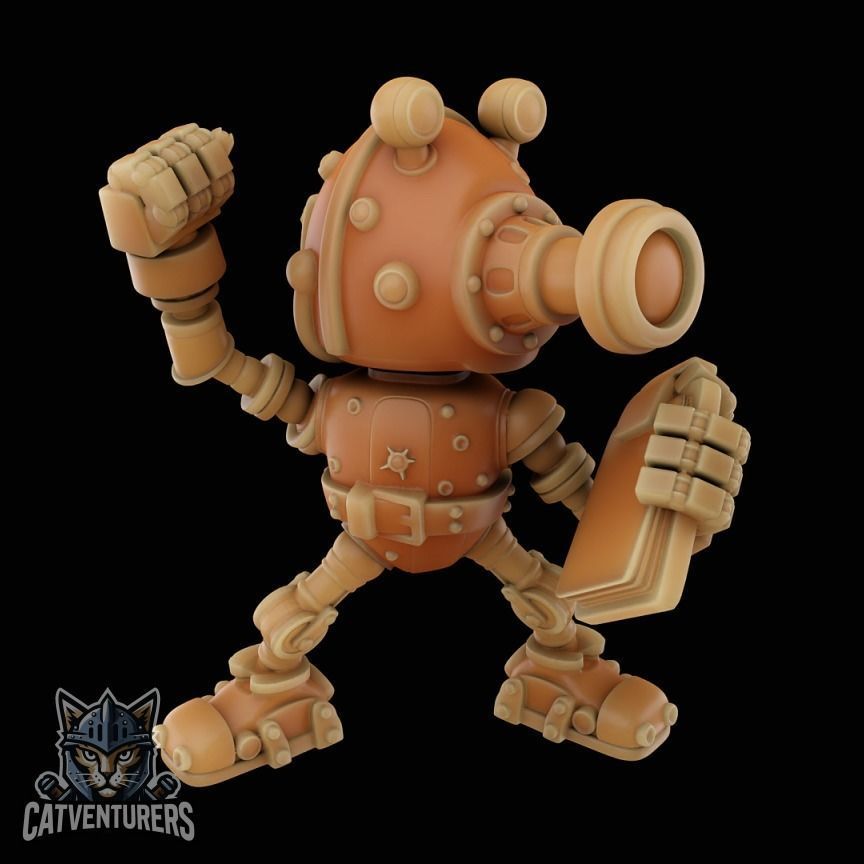 Dumbot Artillery 3D print model_4