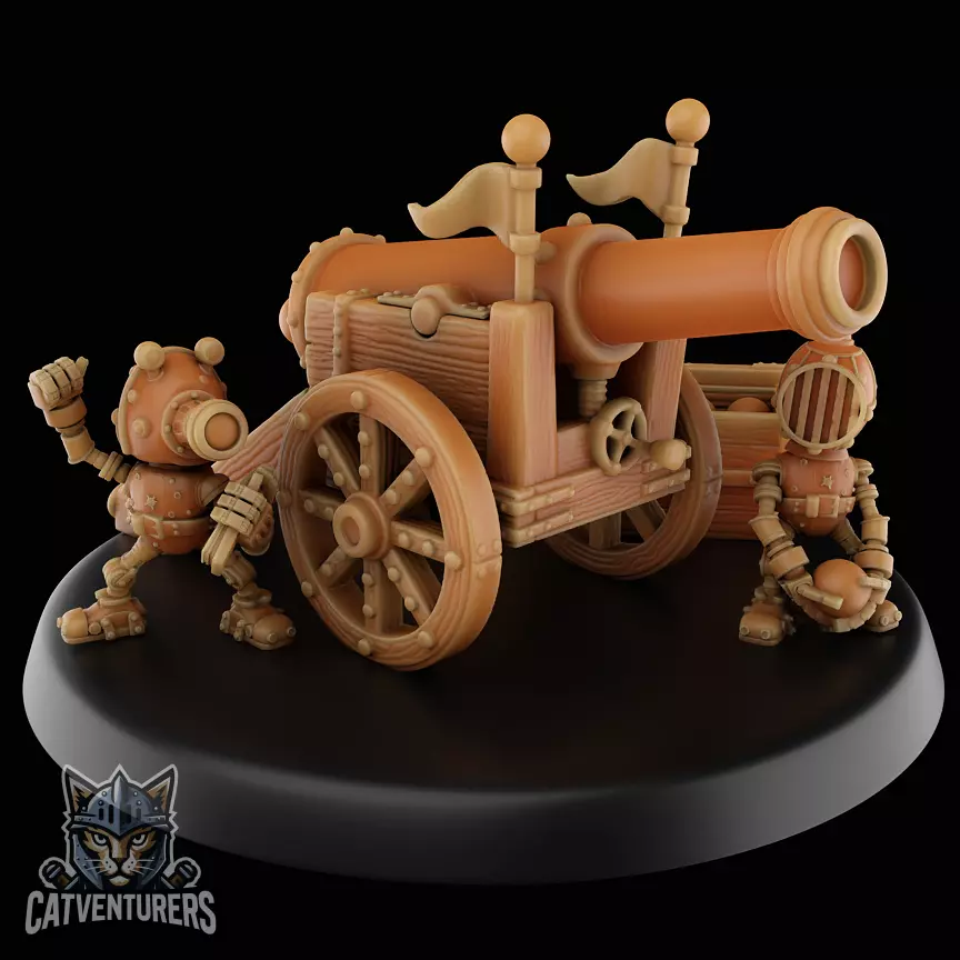 Dumbot Artillery 3D print model_0
