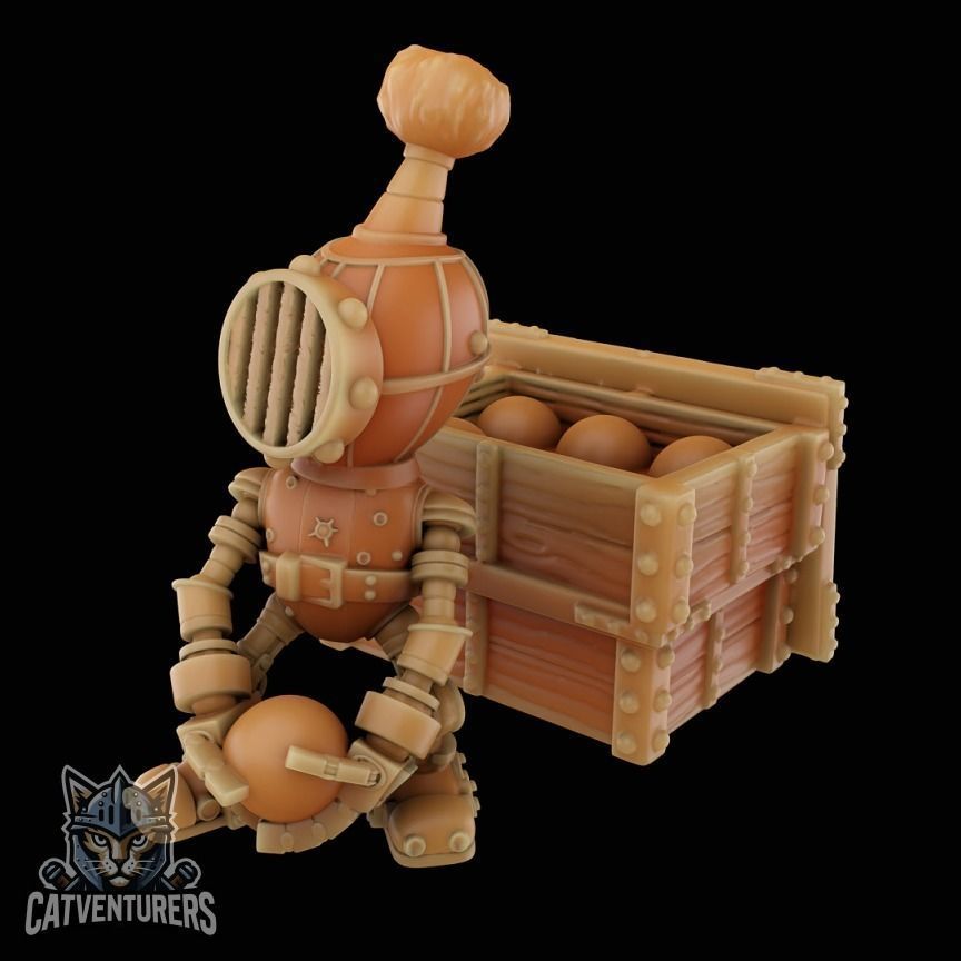 Dumbot Artillery 3D print model_3