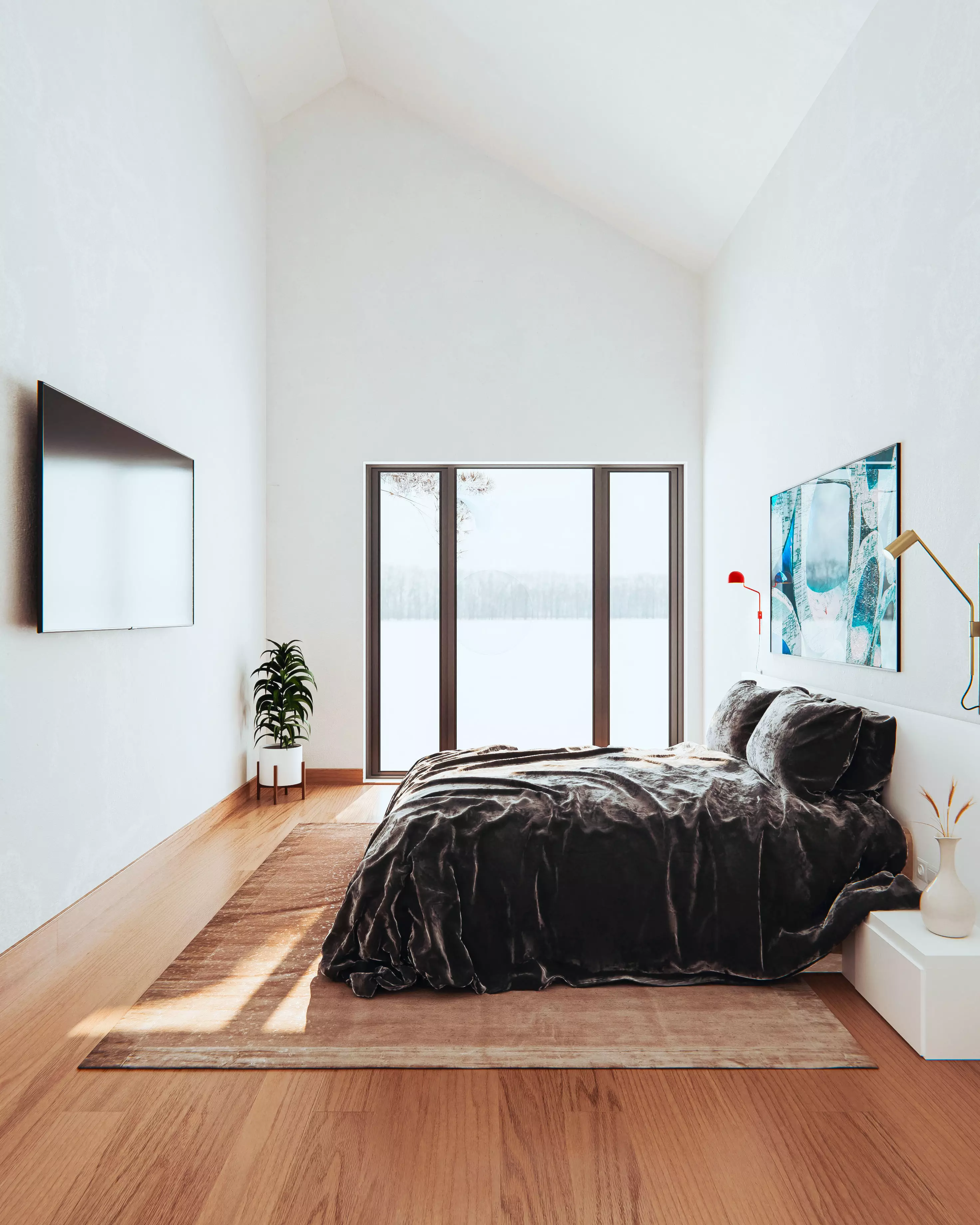 minimalist bedroom 2 Free 3D model