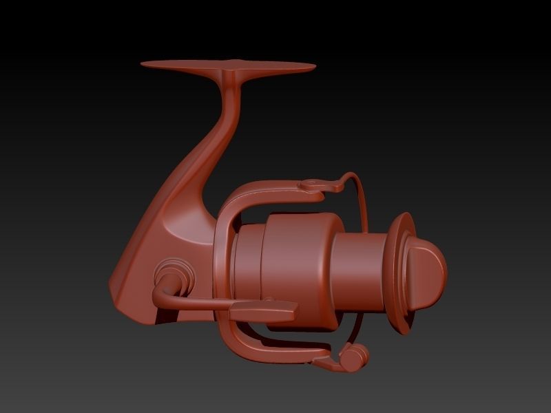 Spinning Fishing Reel Necklace Charm Nautical Jewelry 3D print model_3