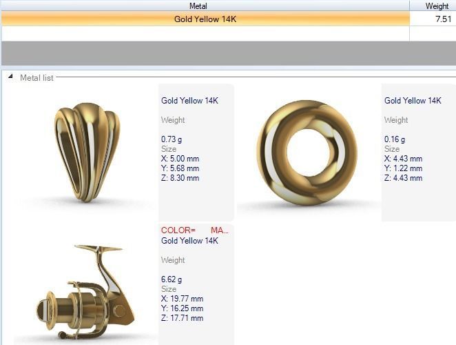 Spinning Fishing Reel Necklace Charm Nautical Jewelry 3D print model_8