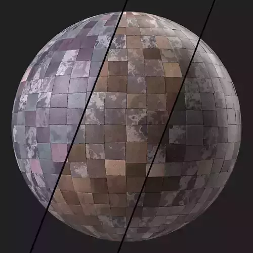 Stone Wall Materials 106- Multi Color Stone Wall- Sbsar Seamless