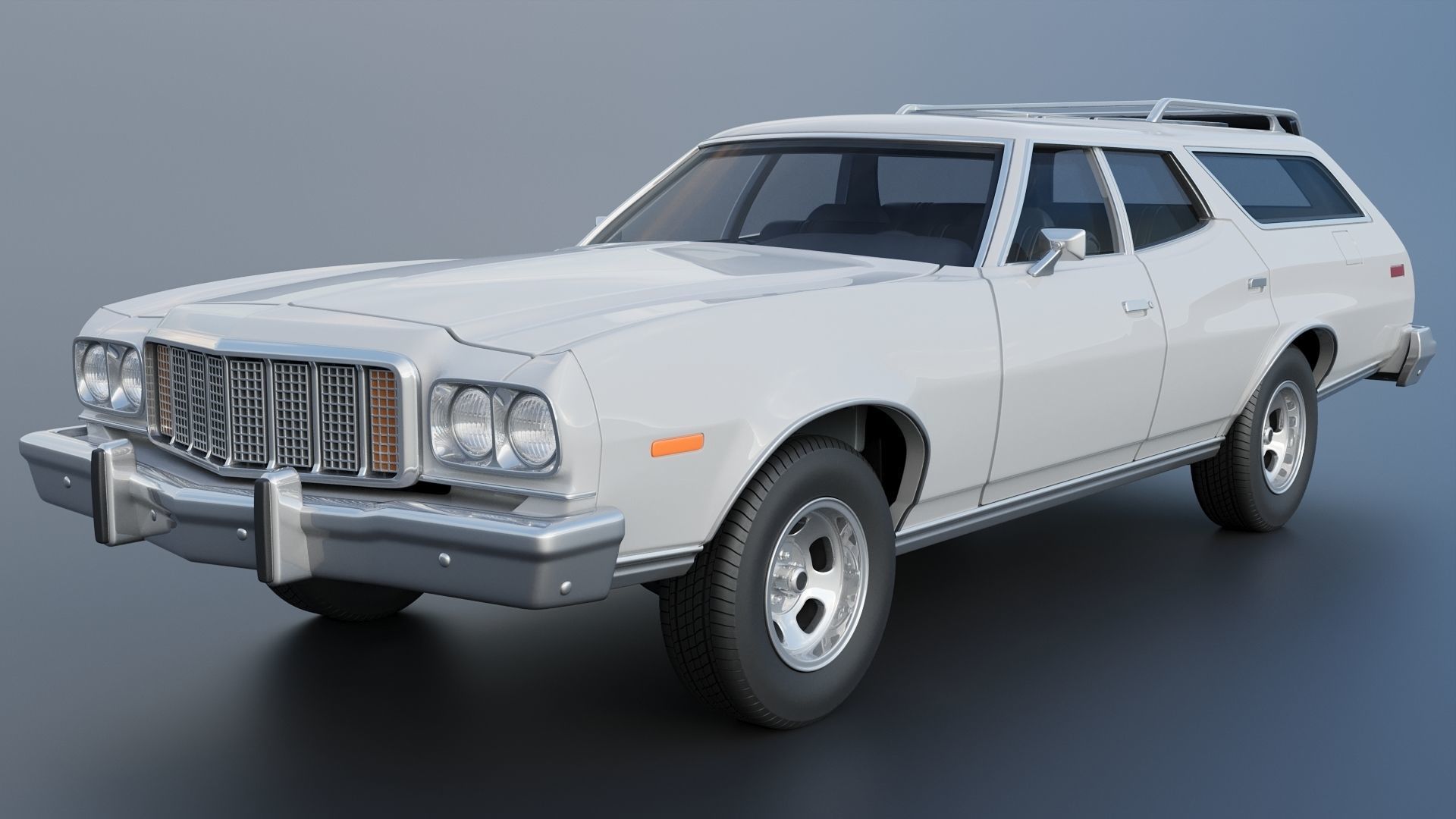Gran Torino Wagon 1974 3D print model_2