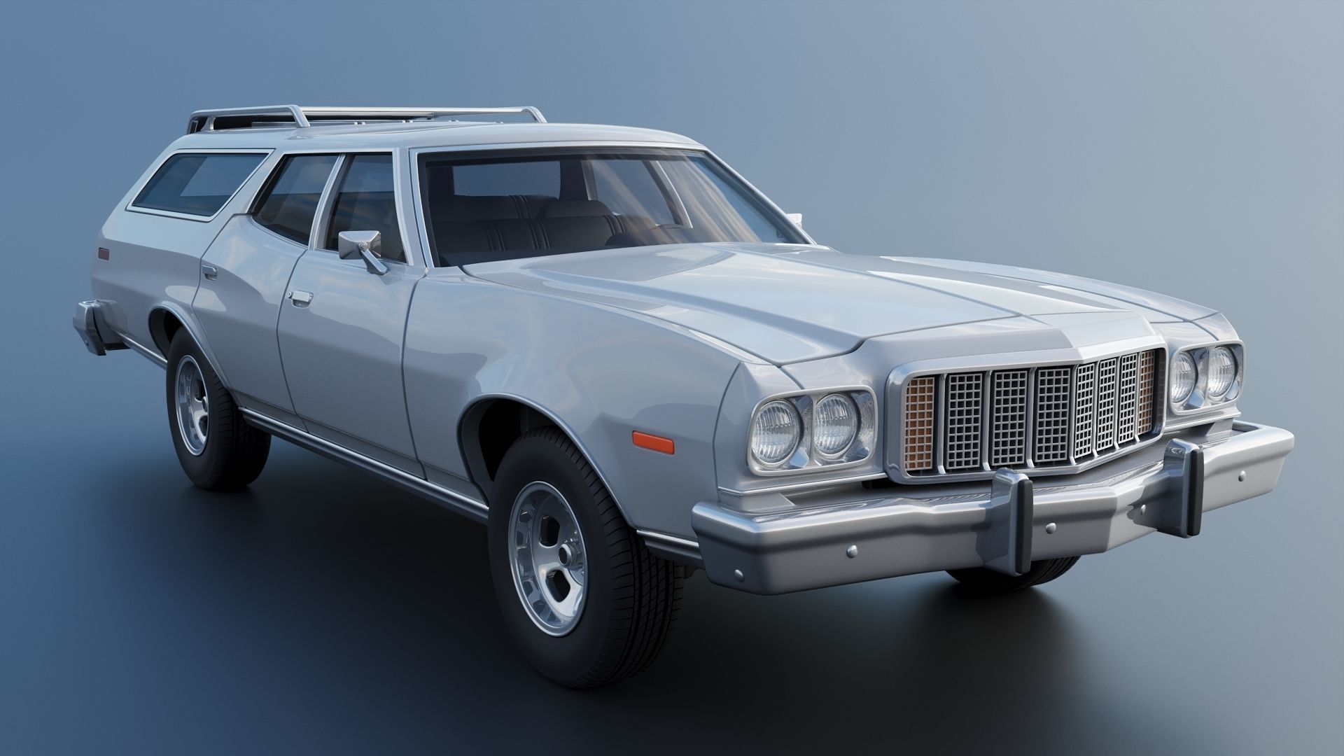 Gran Torino Wagon 1974 3D print model_9