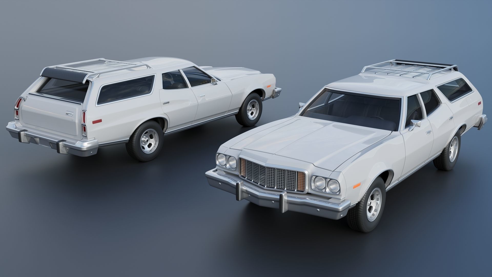 Gran Torino Wagon 1974 3D print model_1