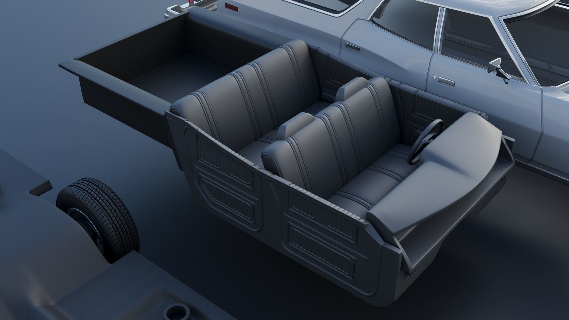 Gran Torino Wagon 1974 3D print model_20