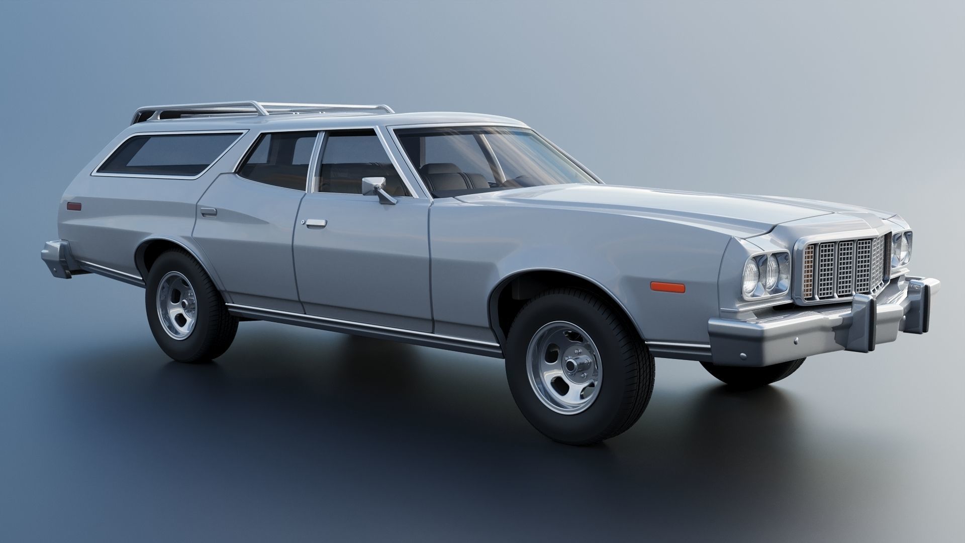 Gran Torino Wagon 1974 3D print model_8