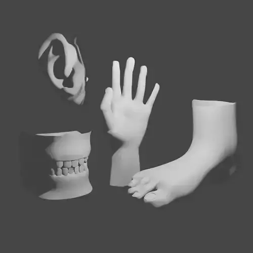 Stylized Body Parts Mini Pack