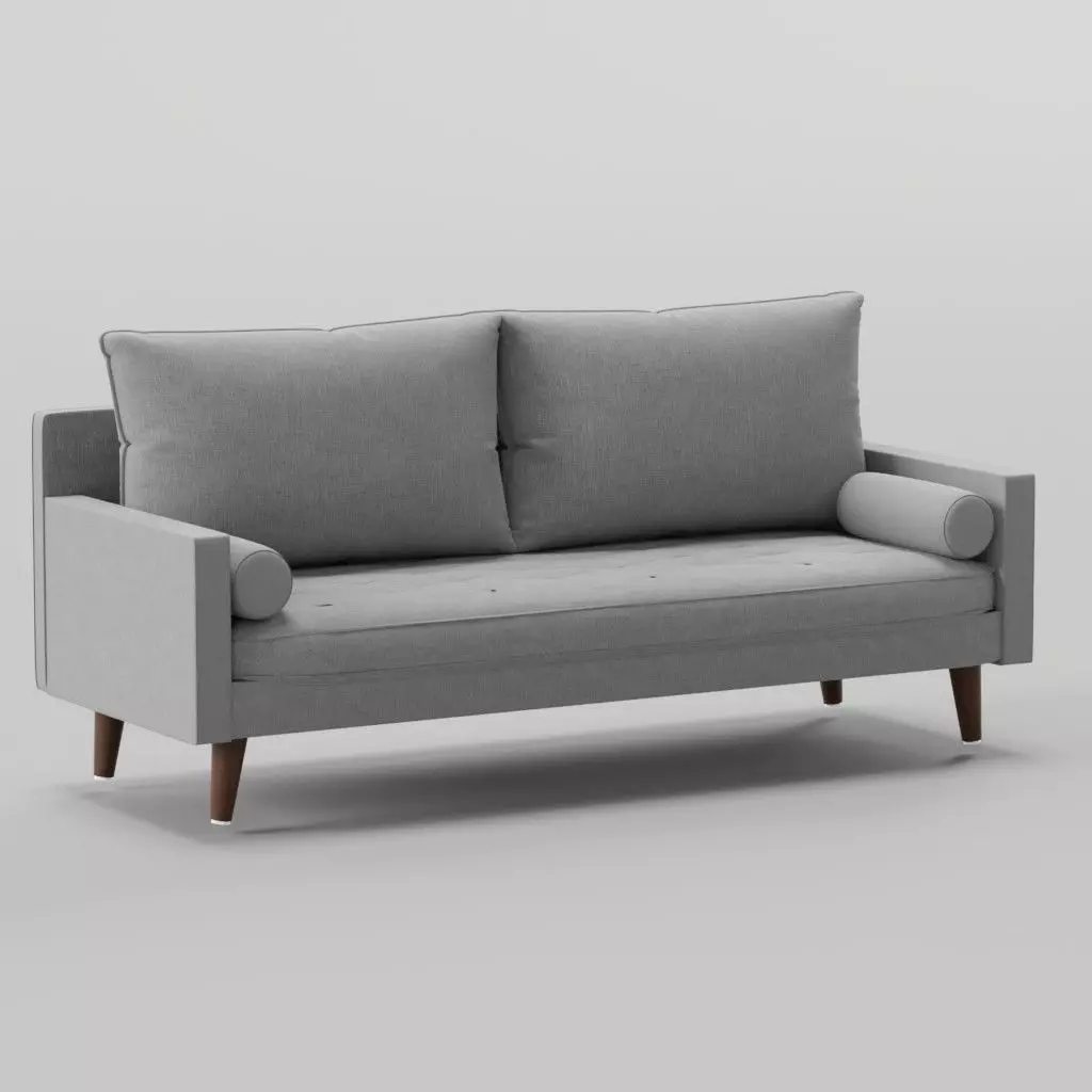 modern elegant grey sofa Free 3D model